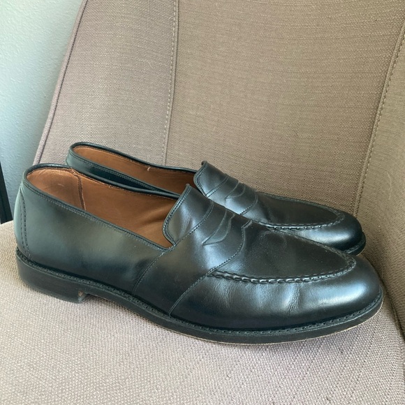 Allen Edmonds Randolph Penny Loafers in Black 12 - Picture 6 of 9